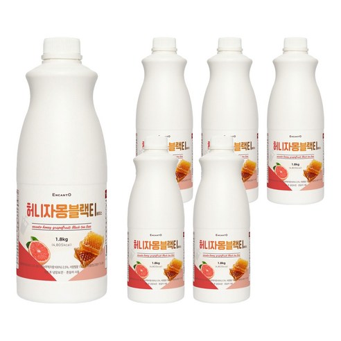 엔칸토 허니자몽블랙티 음료베이스, 6개, 1.8kg