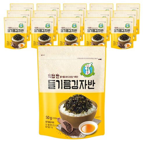 지도표성경 직접 짠 들기름 김자반