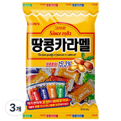 크라운 땅콩카라멜