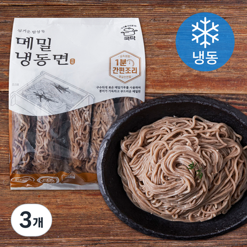 [로켓프레시] 쿡탁 메밀면 5개입 (냉동)