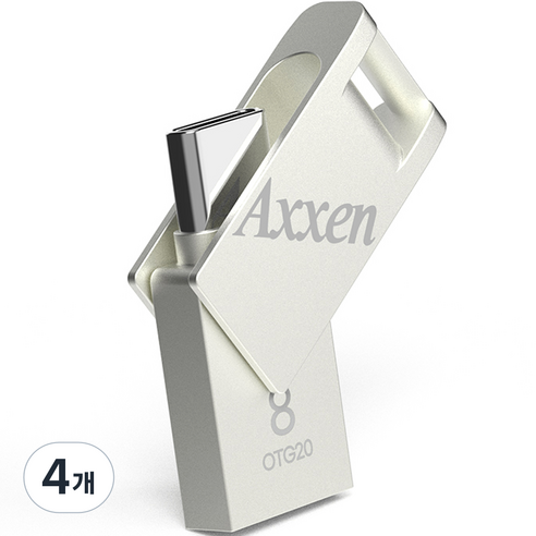 액센 버디 C타입 USB 메모리 OTG20, 8GB, 4개