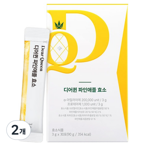 DearQueen 파인애플 효소 30p, 90g, 2개