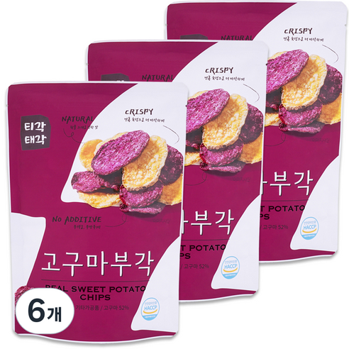 티각태각 자색 황색 고구마부각