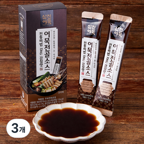[로켓프레시] 삼진어묵 주부천하 쯔유 비법 어묵전골소스 6개입, 90ml, 3개
