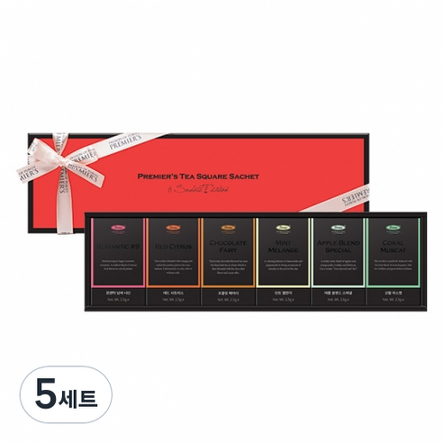 프리미어스 티백 에디션 선물세트, 6종, 5세트