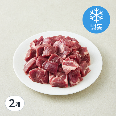 [로켓프레시] 초램 클레식 양어깨살 큐브 (냉동)