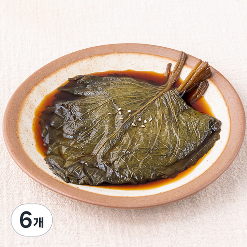 초록들 생깻잎 간장절임, 300g, 6개