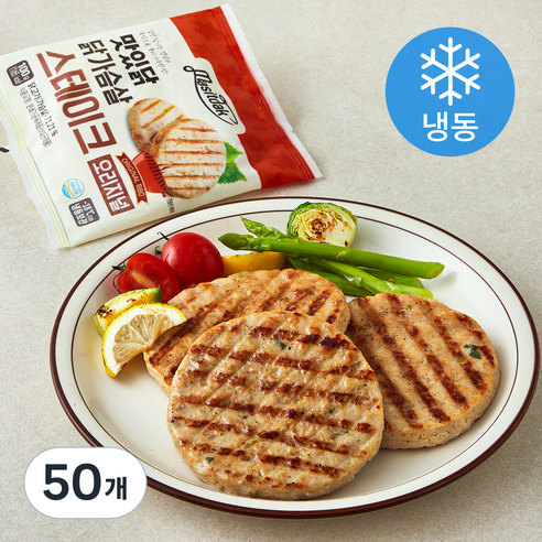 [로켓프레시] 맛있닭 닭가슴살 스테이크 오리지널, 100g, 50개, 1개입