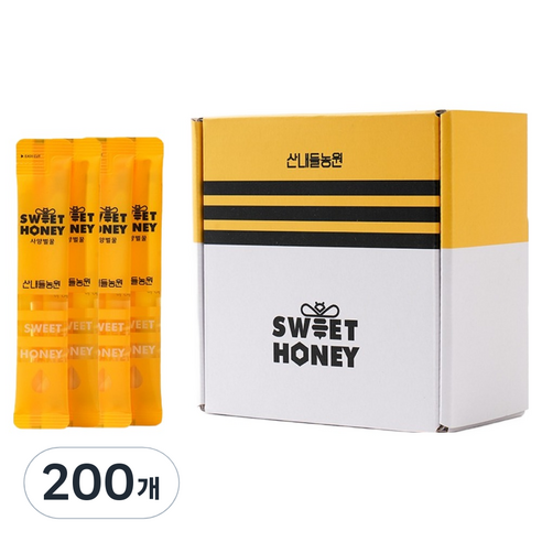 산내들농원 스위트허니 스틱벌꿀, 10g, 200개