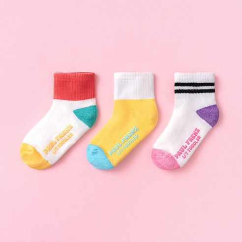폴프랜즈 원사이즈 단목 양말 3켤레