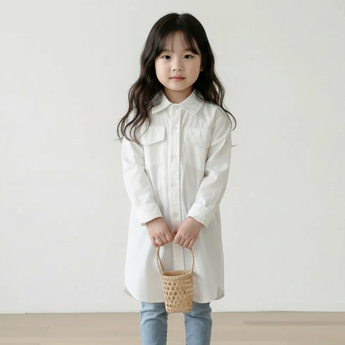 꼰띠키즈 아동용 시즈닝남방