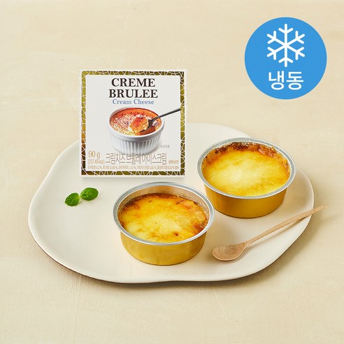 [로켓프레시] 크림 치즈브륄레 아이스크림 (냉동)