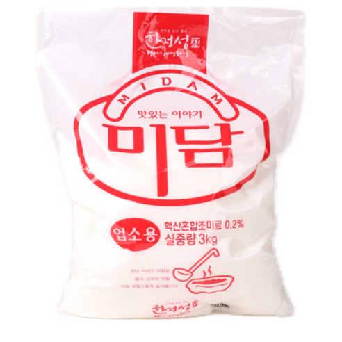 한정성 미원 미담 조미료 업소용 식당용 대용량 3kg, 3개, 3kg