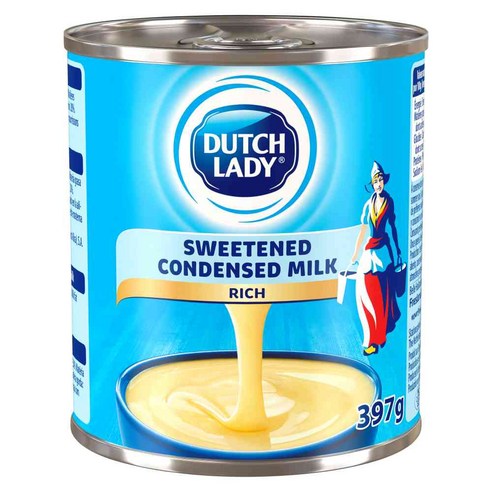 네덜란드산 우유를 농축한 연유 더치레이디 가당(Sweetened Condensed Milk) 397g 1캔 빙수재료 라떼 커피 밀크티, 397g, 1개