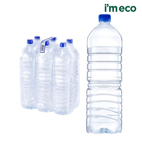 아임에코 가벼운샘 생수 무라벨, 2L, 36개