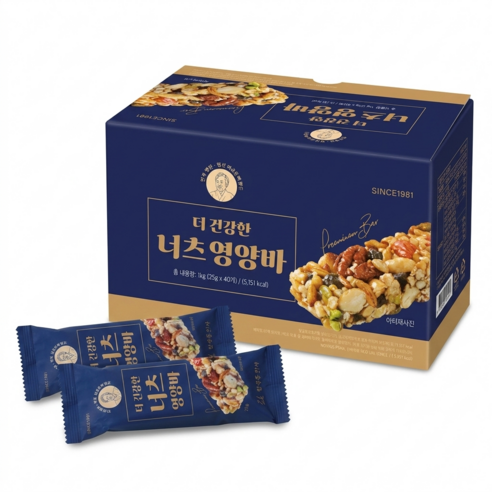 김규흔 한과 너츠 영양바, 80개, 25g