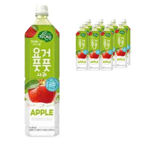 제트스카이 웅진 요거풋풋 사과, 1.5L, 12개