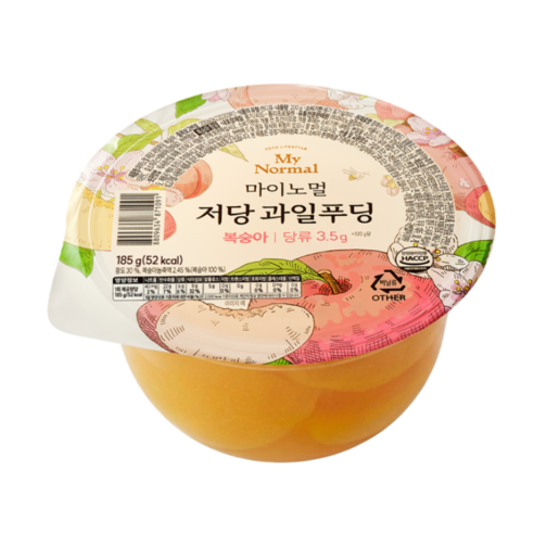 마이노멀 저당 과일푸딩 복숭아