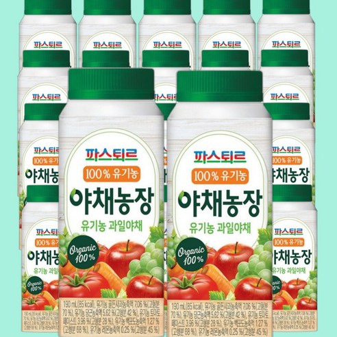 파스퇴르 100%유기농 야채농장 야채주스(냉장배송)