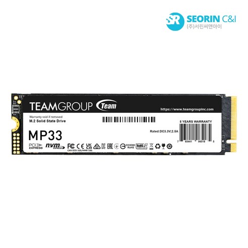 팀그룹 MP33 M.2 NVMe 서린