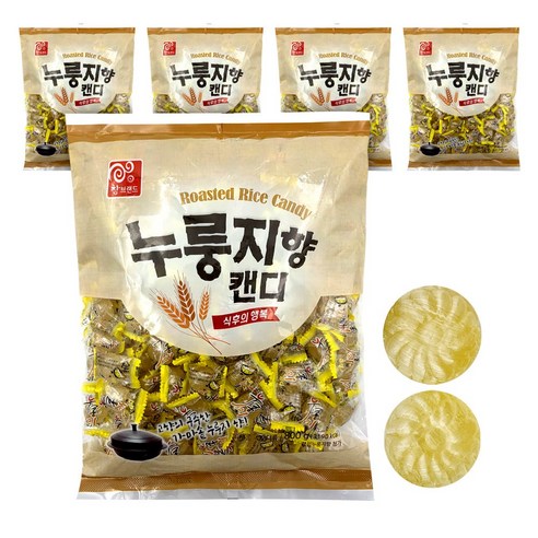 누룽지맛 누룽지향 캔디 옛날사탕, 800g, 5개