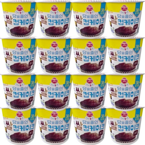 오뚜기 달걀 하나 톡 넣는 쌀컵케이크 초코