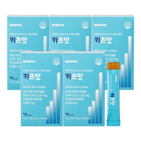 맘픽 키즈잇 한삼덩굴 환삼덩굴 추출분말 율초 식약청 HACCP 인증 젤리 스틱