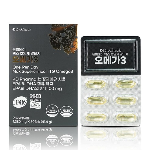 원퍼데이 맥스 초임계 알티지 오메가3 l 닥터체크 오메가3