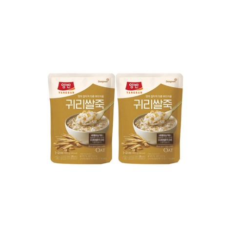 동원 양반 귀리쌀죽, 2개, 400g