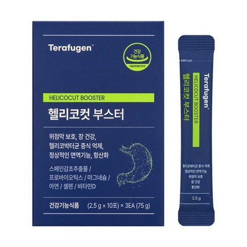 테라퓨젠 헬리코컷부스터 30포 1박스 헬리코컷