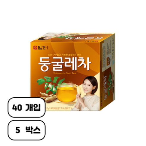 담터 둥굴레차, 1.2g, 40개입, 5개