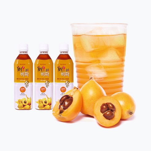 황금과비파 원액음료 3병 선물세트 500ml 비파과실원액 무료배송, 500ml