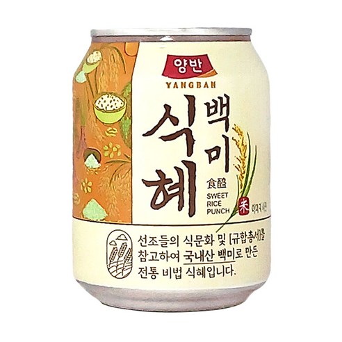 동원 양반 식혜 238ml x 48캔 (24캔 2박스), 48개, 238ml