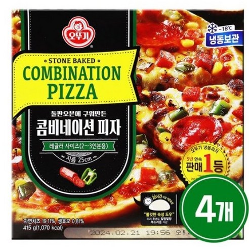 [오뚜기] 콤비네이션 피자 415g x 4개