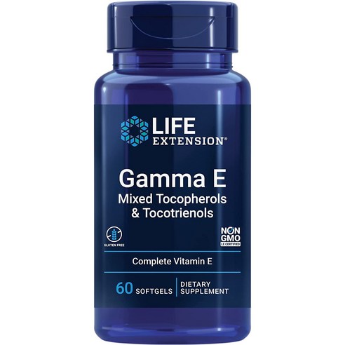 Life Extension 감마E 토코페롤 & 토코트리에놀 혼합 소프트젤 60정 LEX-20706, 60정, 1개