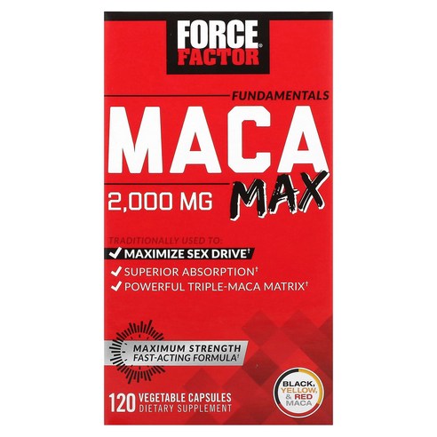 포스팩터 펀더멘탈 마카 맥스 500mg 베지캡슐 120정