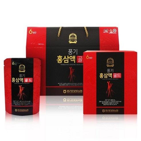 풍기인삼농협 황풍정 풍기홍삼액골드 80ml 30개입 1개, 30개, 80ml