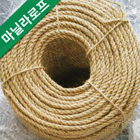 한성다이노 조경용로프 인테리어용 마닐라로프 (18mm 200M) 밧줄 동아줄 삼줄 줄다리기용 두꺼운밧줄, 18mm