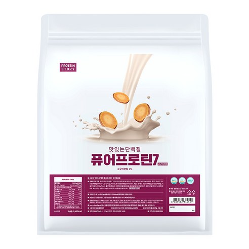 프로틴스토리 맛있는 단백질 퓨어프로틴7 3kg 고구마라떼