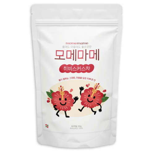 히비스커스 차 티백 100% 꽃차 히비스커스차 삼각티백, 1개, 50개입, 1g