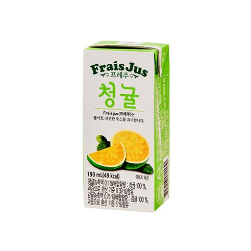 프레주 테트라팩 청귤 190ml 48개