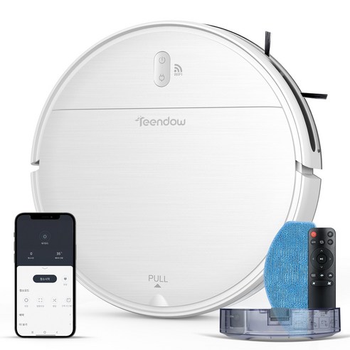 틴도우 스마트 물걸레 로봇청소기+자동충전+1년보증, 화이트, BR151