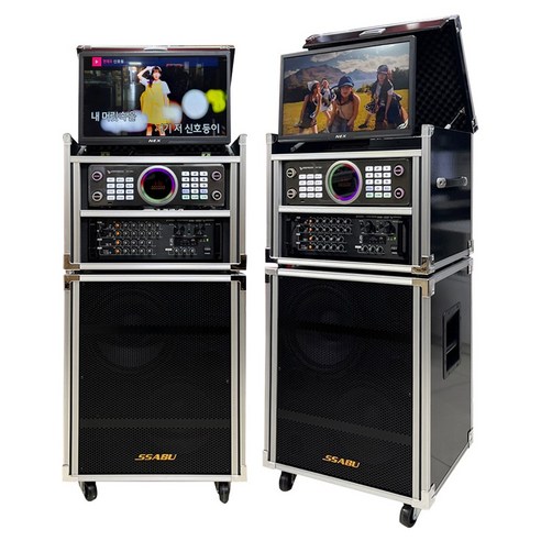금영노래방 KMS-S800 이동식 노래방 세트 LED모니터+유선마이크 DM-5.1 최신곡 포함, 금영노래방 LED모니터 일체형(유선마이크)