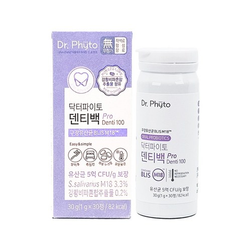 닥터파이토 덴티백 구강유산균 30정 1개