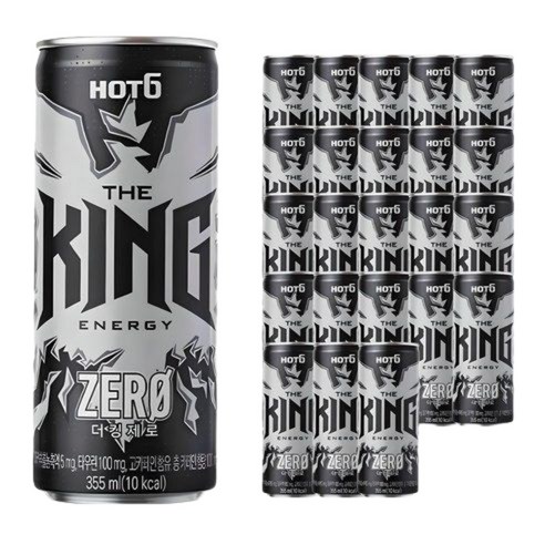 롯데 핫식스 더킹제로 355ML X 24개입, 24개입, 355ml