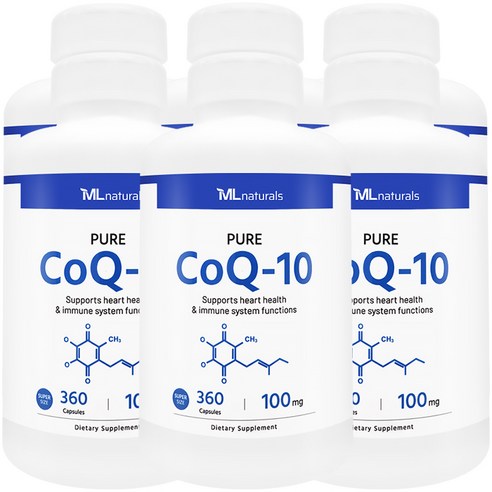 [미국빠른직구] 신제품 마이라이프 내추럴스 코큐텐 CoQ-10 100mg (수퍼사이즈), 6개, 360정