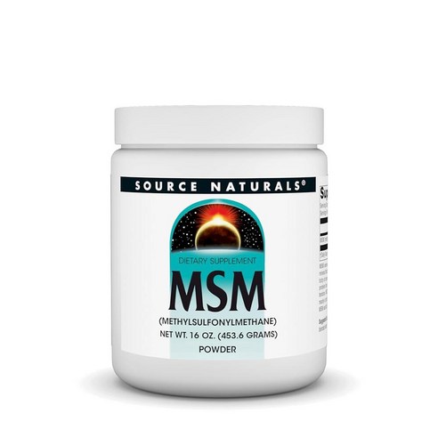Source Naturals MSM (메틸설포닐메탄) 파우더 453.2ml(16온스), 453.6g, 1개