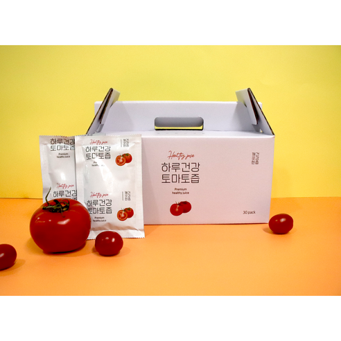 토마토즙 진짜리얼100% 통째로 갈아만든 유기농 토마토, 110ml, 30개