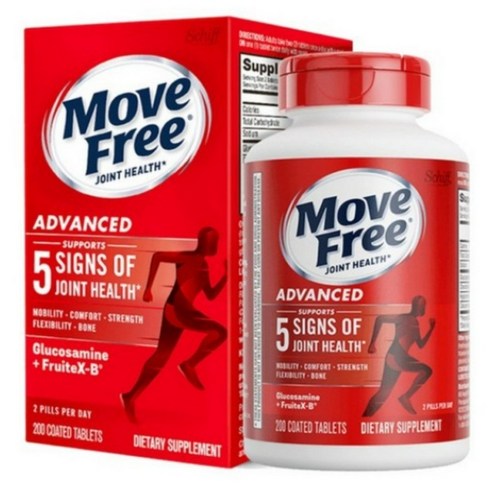 쉬프 무브프리 move free 200정 미국 글루코사민 어드밴스드 코티드 타블렛