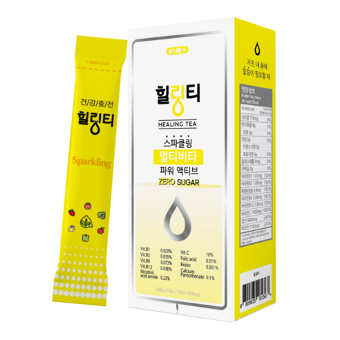 닥터스원 힐링티 스파클링 멀티비타 파워 액티브 ZERO SUGAR 10p